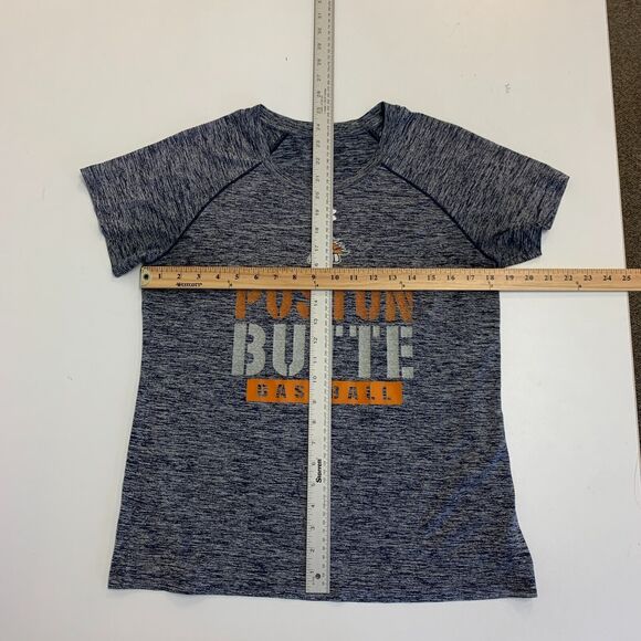 Under Armour Boston Butte Broncos Baseball T Shirt Womens S Small Gray HeatGear - Picture 5 of 9